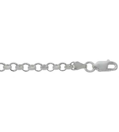 5.9mm Rolo Chain - 8" - 24" Length, Sterling Silver